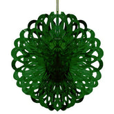 8in. Dark Green Foil Ball Decoration